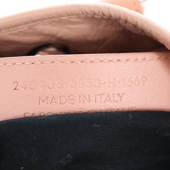 BALENCIAGA Classic Mini Pompon Hand Bag Leather 2way Pink 246438 Auth 197200V