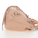 BALENCIAGA Classic Mini Pompon Hand Bag Leather 2way Pink 246438 Auth 197200V-4