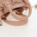 BALENCIAGA Classic Mini Pompon Hand Bag Leather 2way Pink 246438 Auth 197200V-7