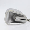 CHANEL Chain Shoulder Pouch Matelasse Leather Silver CC Auth 197202A-3