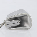 CHANEL Chain Shoulder Pouch Matelasse Leather Silver CC Auth 197202A-4