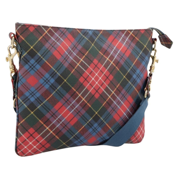 Vivienne Westwood Shoulder Bag PVC Canvas Gold Red Auth 197203A