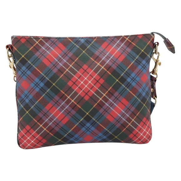 Vivienne Westwood Shoulder Bag PVC Canvas Gold Red Auth 197203A