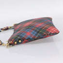 Vivienne Westwood Shoulder Bag PVC Canvas Gold Red Auth 197203A-4