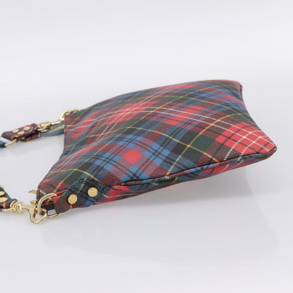 Vivienne Westwood Shoulder Bag PVC Canvas Gold Red Auth 197203A
