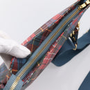 Vivienne Westwood Shoulder Bag PVC Canvas Gold Red Auth 197203A-6