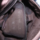 FENDI Mamma Baguette Shoulder Bag Canvas Sequin Black Auth 197205SM-11