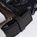 FENDI Mamma Baguette Shoulder Bag Canvas Sequin Black Auth 197205SM-8