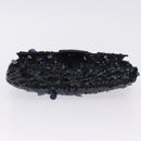 FENDI Mamma Baguette Shoulder Bag Canvas Sequin Black Auth 197205SM-5
