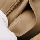 SAINT LAURENT Downtown Cabas Hand Bag Leather 2way Beige Gold Auth 197207V-23
