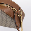 GUCCI GG Supreme Chain Shoulder Bag PVC Beige Gold 409535 Auth 197208V-14