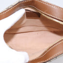 GUCCI GG Supreme Chain Shoulder Bag PVC Beige Gold 409535 Auth 197208V-16