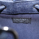 CHANEL Hand Bag Canvas Sequins Red CC Auth 197209SAV-21
