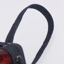 CHANEL Hand Bag Canvas Sequins Red CC Auth 197209SAV-14