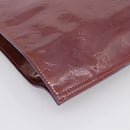 LOUIS VUITTON Monogram Vernis Stanton Tote Bag Purple Viole M91079 Auth 197210-15