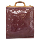 LOUIS VUITTON Monogram Vernis Stanton Tote Bag Purple Viole M91079 Auth 197210-2