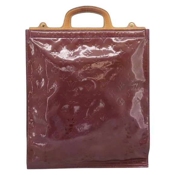 LOUIS VUITTON Monogram Vernis Stanton Tote Bag Purple Viole M91079 Auth 197210