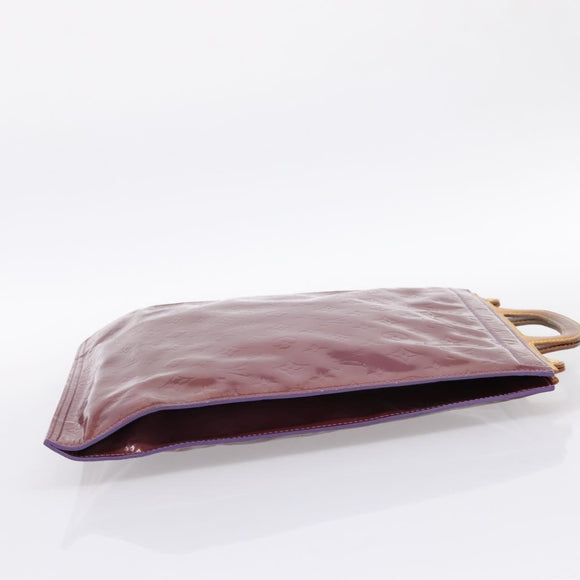 LOUIS VUITTON Monogram Vernis Stanton Tote Bag Purple Viole M91079 Auth 197210