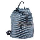 PRADA Backpack Nylon Blue Silver Auth 197214A-1