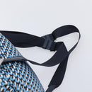 PRADA Backpack Nylon Blue Silver Auth 197214A-15