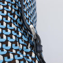 PRADA Backpack Nylon Blue Silver Auth 197214A-19