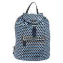 PRADA Backpack Nylon Blue Silver Auth 197214A-13