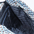 PRADA Backpack Nylon Blue Silver Auth 197214A-25