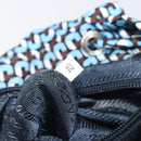 PRADA Backpack Nylon Blue Silver Auth 197214A-12