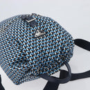 PRADA Backpack Nylon Blue Silver Auth 197214A-6