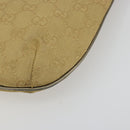 GUCCI GG Canvas Shoulder Bag Beige Gold 005 0813 Auth 197215-11