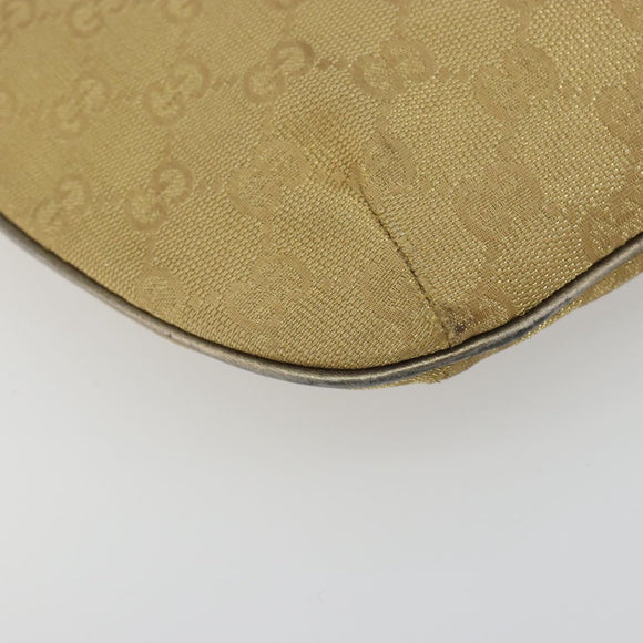 GUCCI GG Canvas Shoulder Bag Beige Gold 005 0813 Auth 197215
