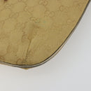GUCCI GG Canvas Shoulder Bag Beige Gold 005 0813 Auth 197215-13
