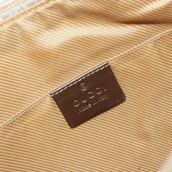 GUCCI GG Canvas Shoulder Bag Beige Gold 005 0813 Auth 197215