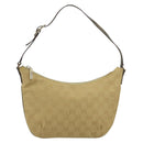 GUCCI GG Canvas Shoulder Bag Beige Gold 005 0813 Auth 197215-2