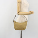 GUCCI GG Canvas Shoulder Bag Beige Gold 005 0813 Auth 197215-23