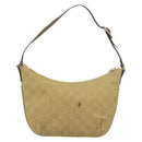 GUCCI GG Canvas Shoulder Bag Beige Gold 005 0813 Auth 197215-3