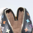 LOUIS VUITTON Monogram Multicolor Trousse Wapity Pouch Black M58034 Auth 197219-17