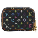 LOUIS VUITTON Monogram Multicolor Trousse Wapity Pouch Black M58034 Auth 197219-2