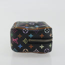 LOUIS VUITTON Monogram Multicolor Trousse Wapity Pouch Black M58034 Auth 197219-3