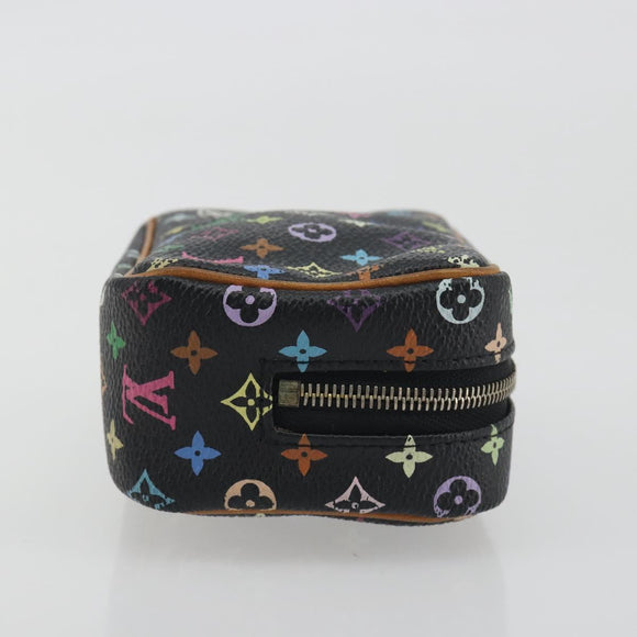 LOUIS VUITTON Monogram Multicolor Trousse Wapity Pouch Black M58034 Auth 197219