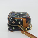 LOUIS VUITTON Monogram Multicolor Trousse Wapity Pouch Black M58034 Auth 197219-4
