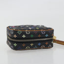 LOUIS VUITTON Monogram Multicolor Trousse Wapity Pouch Black M58034 Auth 197219-5