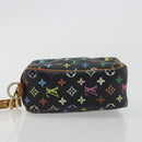 LOUIS VUITTON Monogram Multicolor Trousse Wapity Pouch Black M58034 Auth 197219-6
