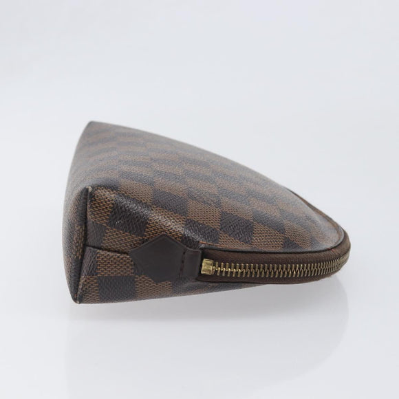 LOUIS VUITTON Damier Ebene Pochette Cosmetic GM Pouch N23345 LV Auth 197229