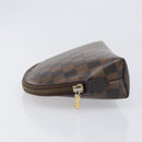 LOUIS VUITTON Damier Ebene Pochette Cosmetic GM Pouch N23345 LV Auth 197229-4