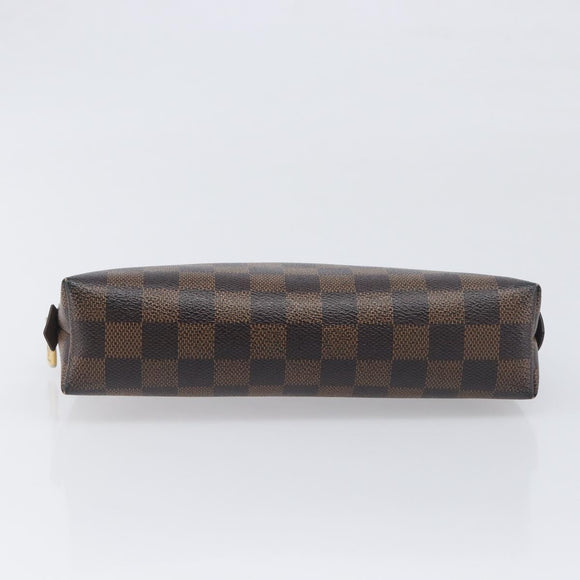 LOUIS VUITTON Damier Ebene Pochette Cosmetic GM Pouch N23345 LV Auth 197229