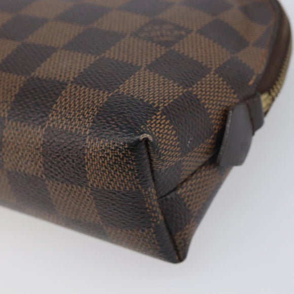 LOUIS VUITTON Damier Ebene Pochette Cosmetic GM Pouch N23345 LV Auth 197229