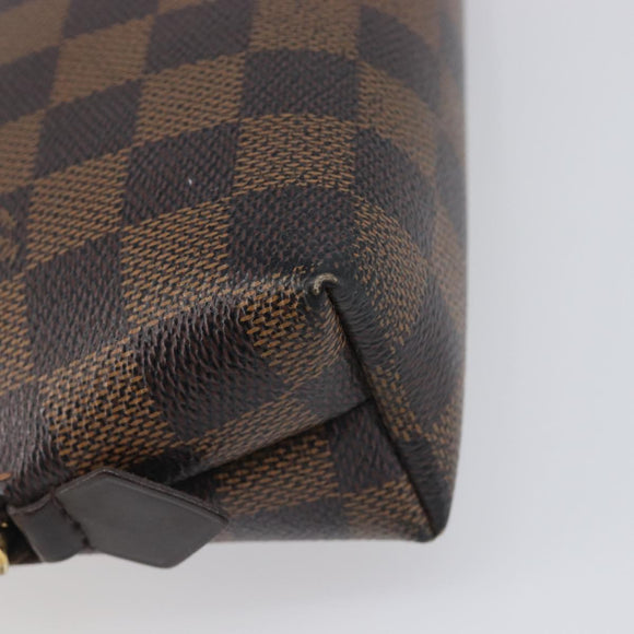 LOUIS VUITTON Damier Ebene Pochette Cosmetic GM Pouch N23345 LV Auth 197229
