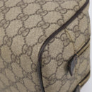 GUCCI GG Supreme Hand Bag PVC Beige Gold 211125 Auth 197233-9