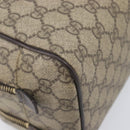 GUCCI GG Supreme Hand Bag PVC Beige Gold 211125 Auth 197233-16